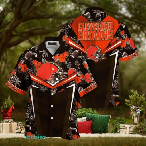 Personalized Name NFL Cleveland Browns Hawaiian Shirt Summer Football Aloha Shirt For Men And Women