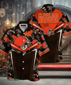 Personalized Name NFL Cleveland Browns Hawaiian Shirt Summer Football Aloha Shirt For Men And Women