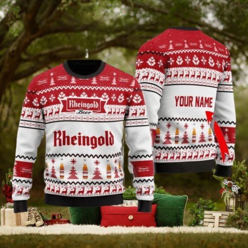Personalized Name Rheingold Beer Christmas Gift Sweater All Over Print 3D Sweater