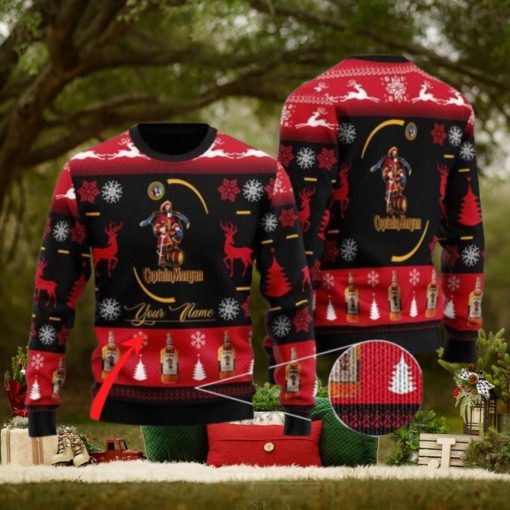 Personalized Name Sweety Captain Morgan Christmas Gift Sweater All Over Print 3D Sweater