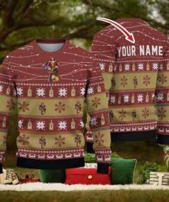 Personalized Name Twinkle Lights Captain Morgan Ugly Christmas Sweater Christmas Gift For Men And Womenư