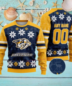 Personalized Nashville Predators Ugly Sweater For Christmas