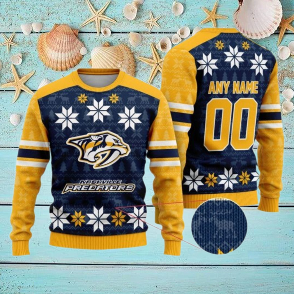 Personalized Nashville Predators Ugly Sweater For Christmas Personalized Nashville Predators Ugly Sweater For Christmas