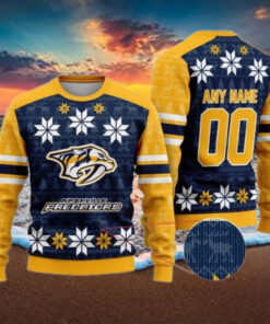 Personalized Nashville Predators Ugly Sweater For Christmas