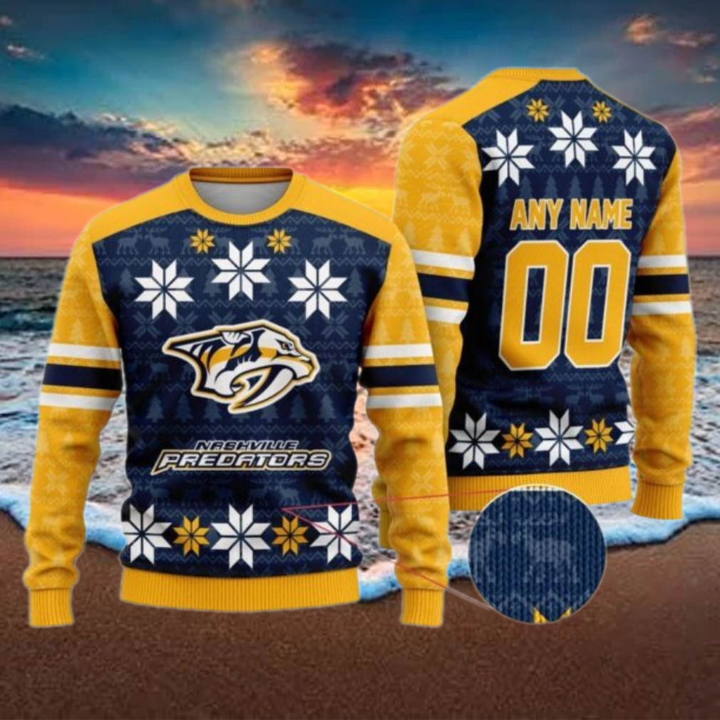 Personalized Nashville Predators Ugly Sweater For Christmas Personalized Nashville Predators Ugly Sweater For Christmas