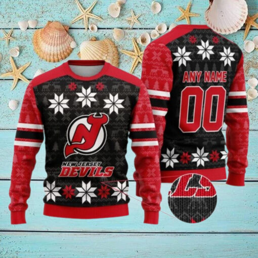 Personalized New Jersey Devils Ugly Sweater For Christmas