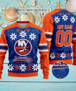 Personalized New York Islanders Ugly Sweater For Christmas