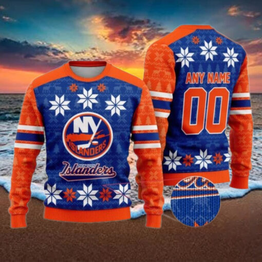 Personalized New York Islanders Ugly Sweater For Christmas