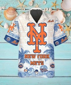 Personalized New York Mets Hawaiian Shirt, New York Mets Aloha Shirt, MLB Hawaiian Shirt