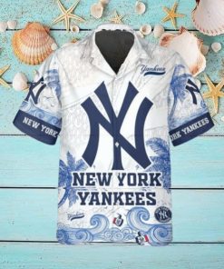 Personalized New York Yankees Hawaiian Shirt, NY Yankees Hawaiian Shirt, MLB Hawaiian Shirt