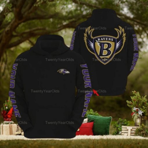 Personalized Nfl Baltimore Ravens Custom Name 3D All Over Print Hoodie Zipup Hoodie Sweathoodie, sweater, longsleeve, shirt v-neck, t-shirt Thoodie, sweater, longsleeve, shirt v-neck, t-shirt Football Gift