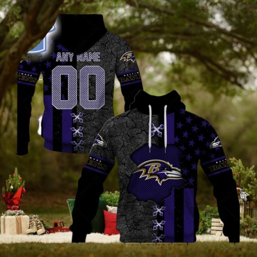 Personalized Nfl Baltimore Ravens Flag Special Design Hoodie T Shirt Zip Hoodie Sweathoodie, sweater, longsleeve, shirt v-neck, t-shirt