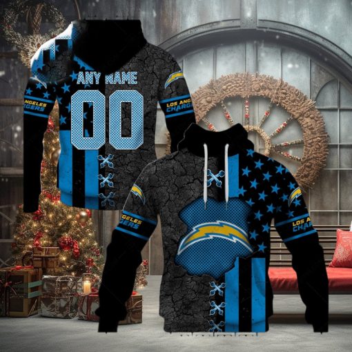 Personalized Nfl Los Angeles Chargers Flag Special Design Hoodie T Shirt Zip Hoodie Sweathoodie, sweater, longsleeve, shirt v-neck, t-shirt Hoodie