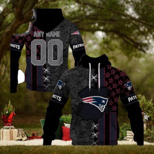 Personalized Nfl New England Patriots Flag Special Design Hoodie T Shirt Zip Hoodie Sweatshirt