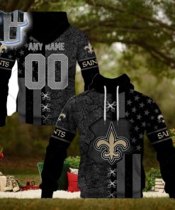 Personalized Nfl New Orleans Saints Flag Special Design Hoodie T Shirt Zip Hoodie Sweatshirt