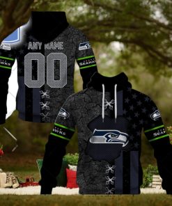 Personalized Nfl Seattle Seahawks Flag Special Design Hoodie T Shirt Zip Hoodie Sweatshirt