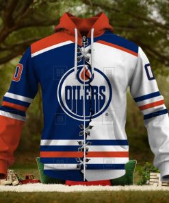 Personalized Nhl Edmonton Oilers Broken Mix Jersey Style