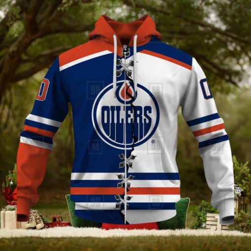 Personalized Nhl Edmonton Oilers Broken Mix Jersey Style