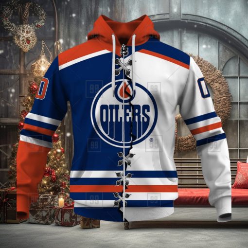 Personalized Nhl Edmonton Oilers Broken Mix Jersey Style