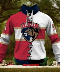 Personalized Nhl Florida Panthers Broken Mix Jersey Style Hoodie