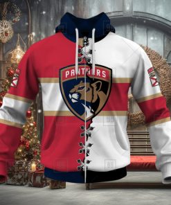 Personalized Nhl Florida Panthers Broken Mix Jersey Style Hoodie