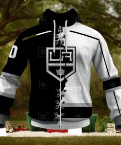 Personalized Nhl Los Angeles Kings Broken Mix Jersey Style Hoodie 3D