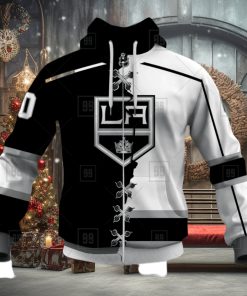 Personalized Nhl Los Angeles Kings Broken Mix Jersey Style Hoodie 3D