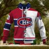 Personalized Nhl Montreal Canadiens Broken Mix Jersey Style Hoodie 3D