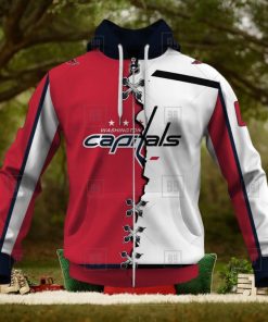 Personalized Nhl Washington Capitals Broken Mix Jersey Style hoodie