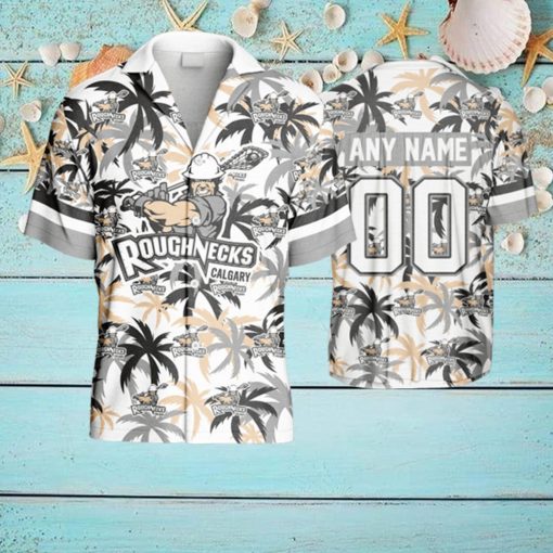 Personalized Nll Calgary Roughnecks Shirt Using Away Jersey Color Hawaiian Shirt