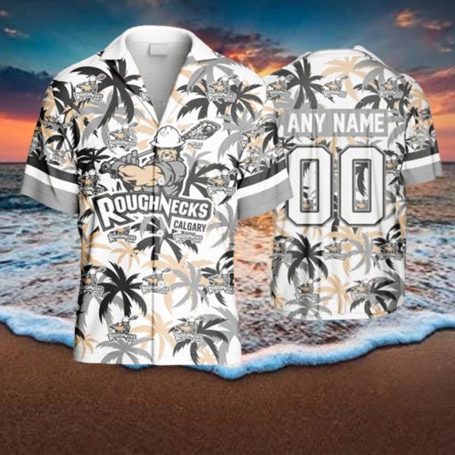 Personalized Nll Calgary Roughnecks Shirt Using Away Jersey Color Hawaiian Shirt