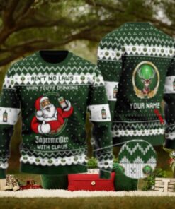Personalized No Laws When Drinking Jagermeister With Claus Ugly Sweater