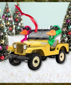 Personalized Ornament Duck Duck Jeep   Off Road Vehicle Christmas Ornament