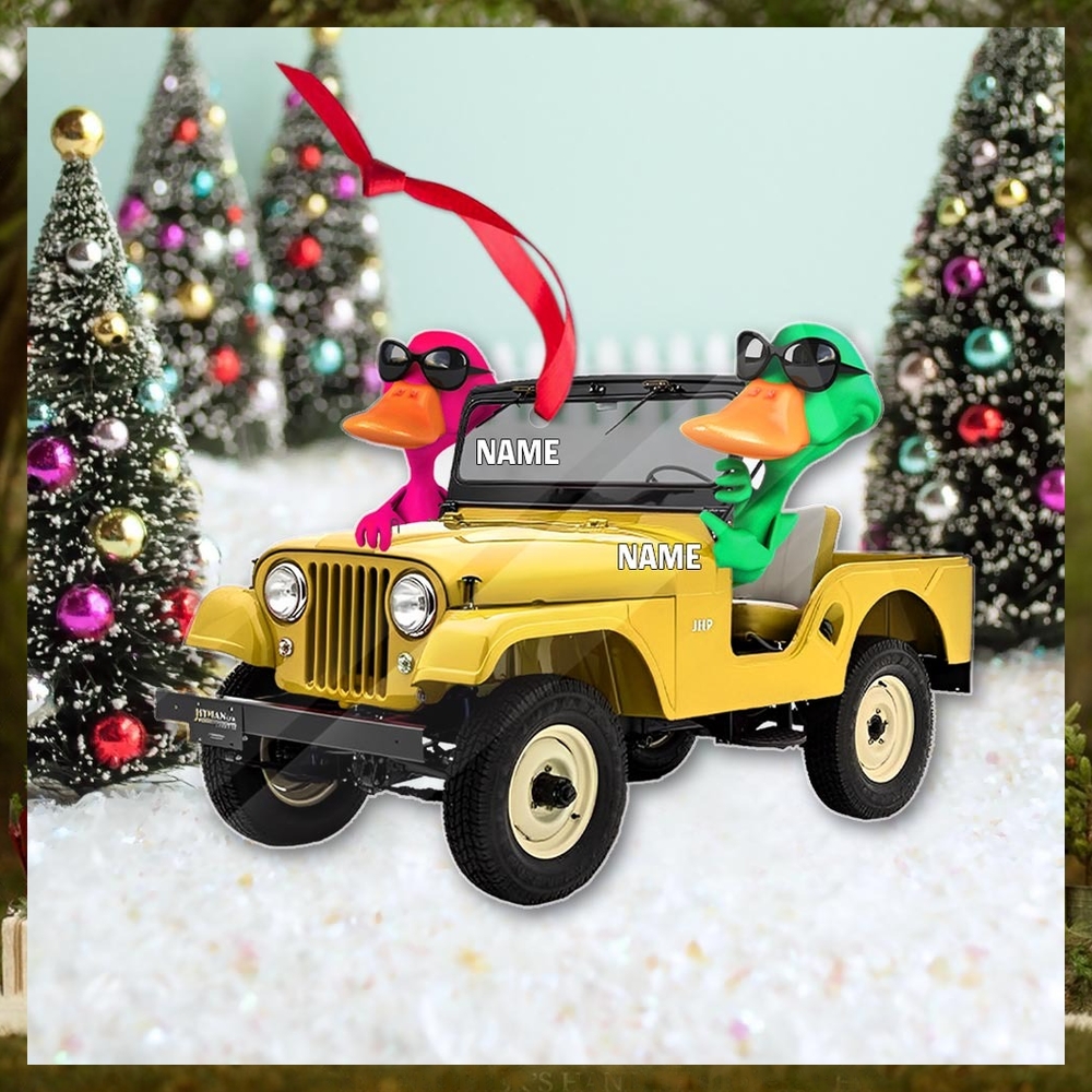 Personalized Ornament Duck Duck Jeep Off Road Vehicle Christmas Ornament Personalized Ornament Duck Duck Jeep Off Road Vehicle Christmas Ornament