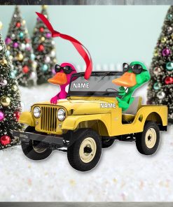 Personalized Ornament Duck Duck Jeep   Off Road Vehicle Christmas Ornament