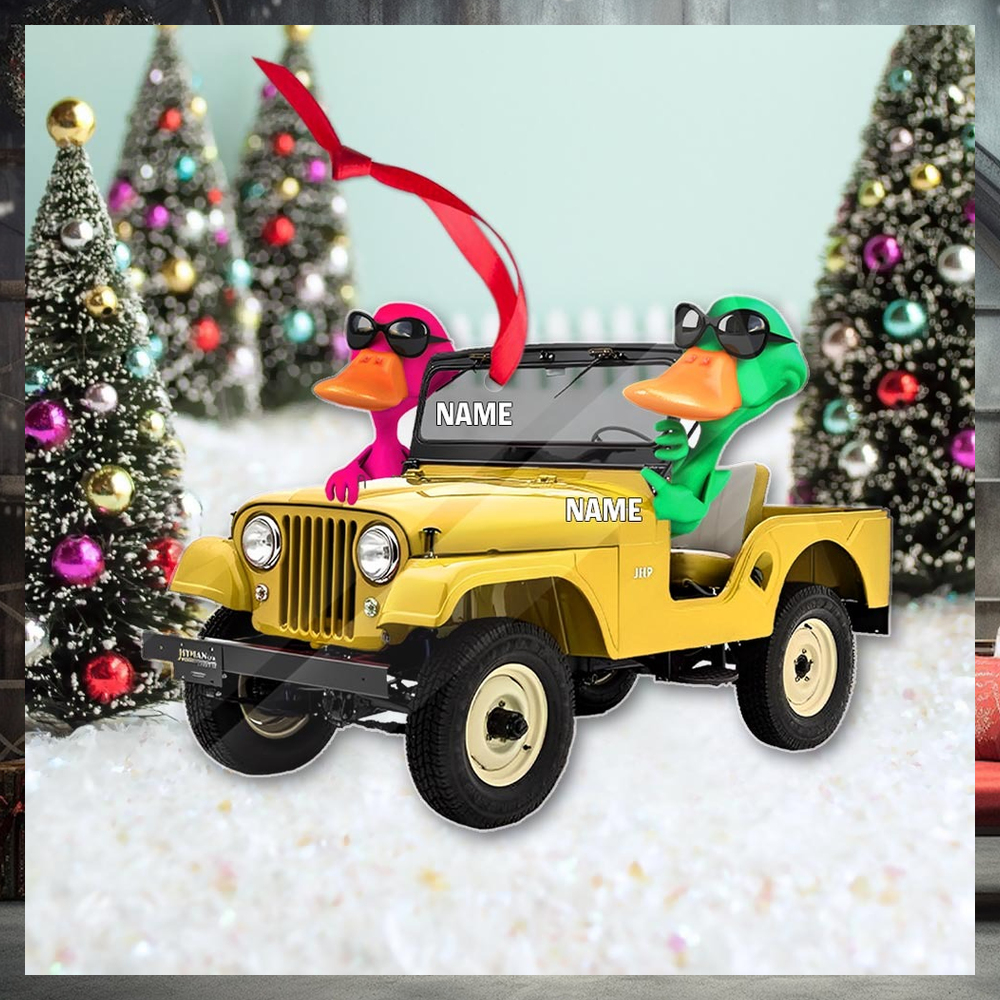 Personalized Ornament Duck Duck Jeep Off Road Vehicle Christmas Ornament Personalized Ornament Duck Duck Jeep Off Road Vehicle Christmas Ornament