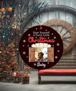 Personalized Ornament Using Pet’s Photo and Name, Custom Ornament Christmas Dog Ornament, Plastic Car Hanging Ornament 2023
