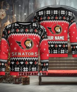 Personalized Ottawa Senators NHL Ugly Christmas Sweater