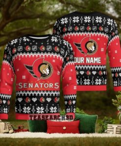 Personalized Ottawa Senators NHL Ugly Christmas Sweater