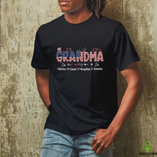 Personalized Patriotic Grandma 4th Of July Shirt