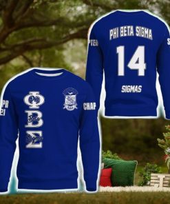 Personalized Phi Beta Sigma Blue 3D Sweater Community Logo For Men And Women Gift Christmas