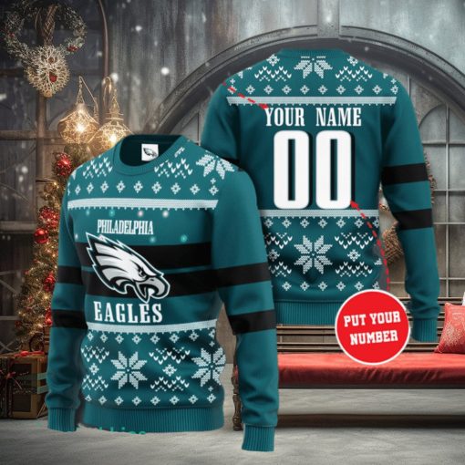 Personalized Philadelphia Eagles NFL Ugly Sweater 3D Gift For Men And Women