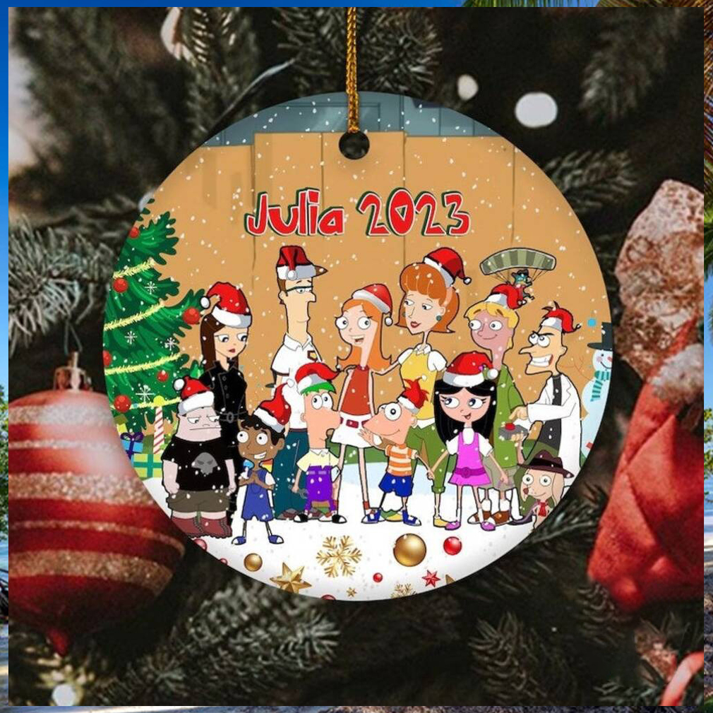 Personalized Phineas And Ferb Ornament, Phineas And Ferb Kid Ornament