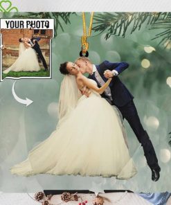 Personalized Photo Mica Ornament   Gift For Couple