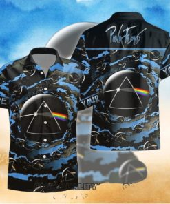 Personalized Pink Floyd Moon Tropical Hawaiian Shirt