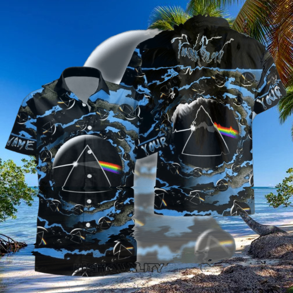Personalized Pink Floyd Moon Tropical Hawaiian Shirt Personalized Pink Floyd Moon Tropical Hawaiian Shirt