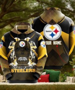 Personalized Pittsburgh Steelers No1649 Custom Hoodie 3D All Over Print Sweatshirt Tshirt Football Gift