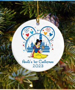 Personalized Princess Snow White Ceramic Ornament, Baby First Christmas Ornaments