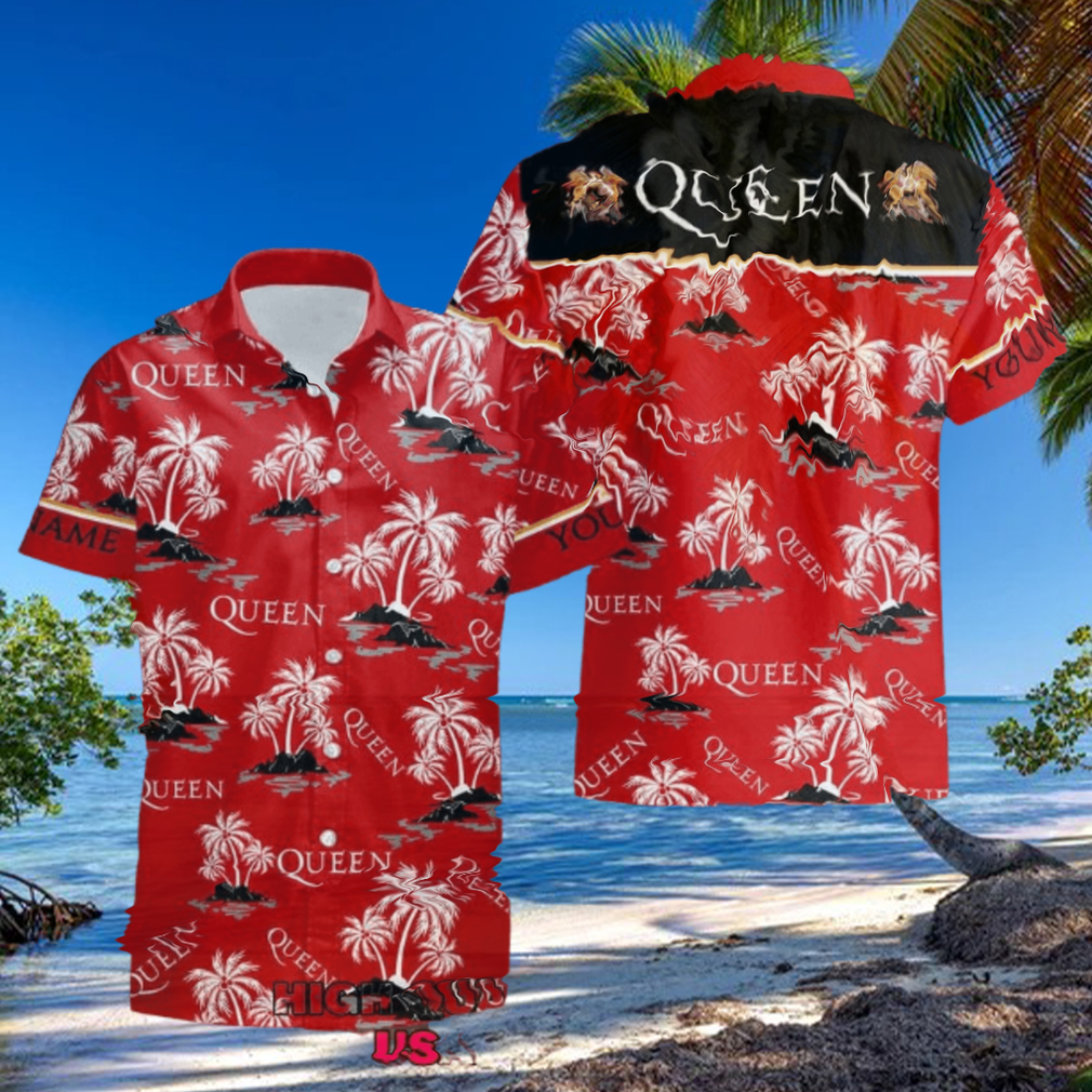 Personalized Queen Band Tropical Coconut Hawaiian Shirt Personalized Queen Band Tropical Coconut Hawaiian Shirt