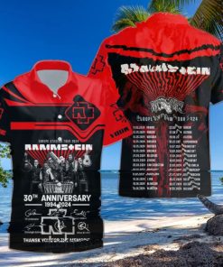 Personalized Rammstein Europe Stadium Tour Casual Hawaiian Shirt
